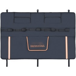 Takaluukun pyöräsuoja PVC pinta yli 1350 mm lavalle 5 pyörää heijastinnauhat kameraaukko