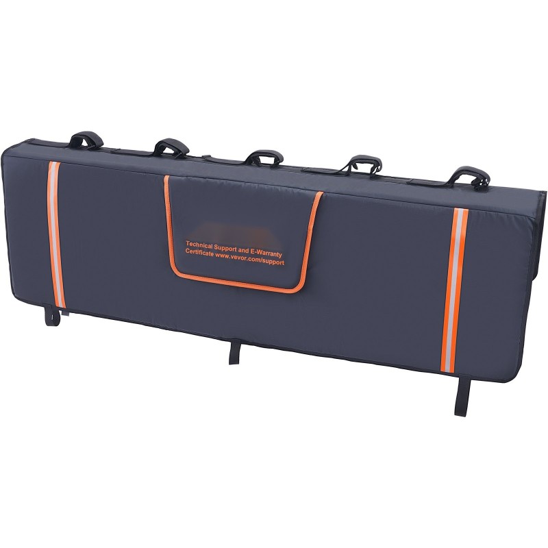 Takaluukun pyöräsuoja PVC-pinta yli 1350 mm lavalle 5 pyörää heijastinnauhat kameraaukko