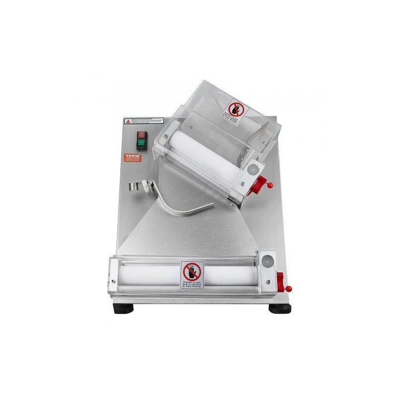 Automaattinen pizzataikinanlevytin 201-ruostumaton teräsrunko 3–12 tuuman pizzapohjille säädettävä 1–5,5 mm