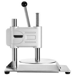 Manuaalinen pizzataikinan puristin ruostumattomasta teräksestä 9,5 tuuman 5 mm 100 leivinpaperiarkkia