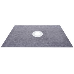 Suihkualustasarja vesitiivis 1219 x 1829 mm keskitetylle lattiakaivolle ABS laipalla XPS kynnyksillä