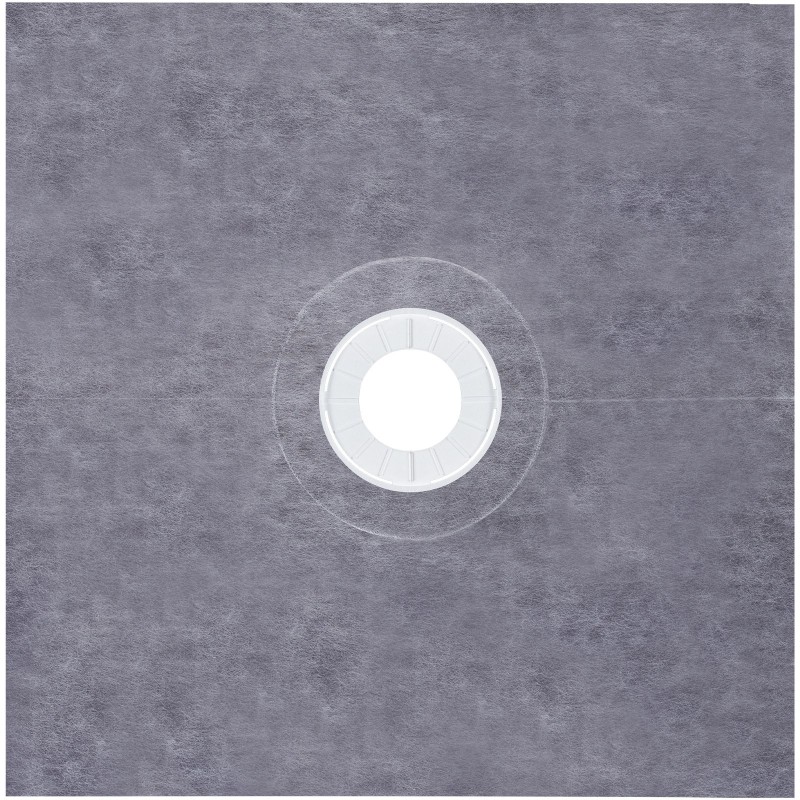 Suihkualustan reunasarja 121,9 x 121,9 cm ABS-laippa 304-ruostumaton teräsritilä 2 XPS-kynnystä