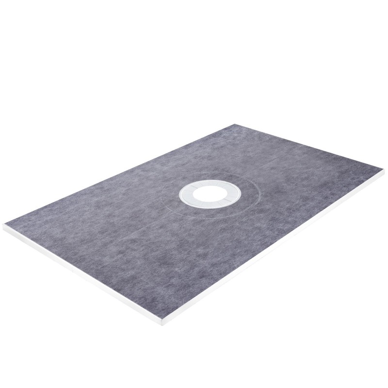 Suihkuvalmisarja kaatolevy 965x1524 mm kaksi leikattavaa kynnystä muovilaippa ruostumaton teräsritilä