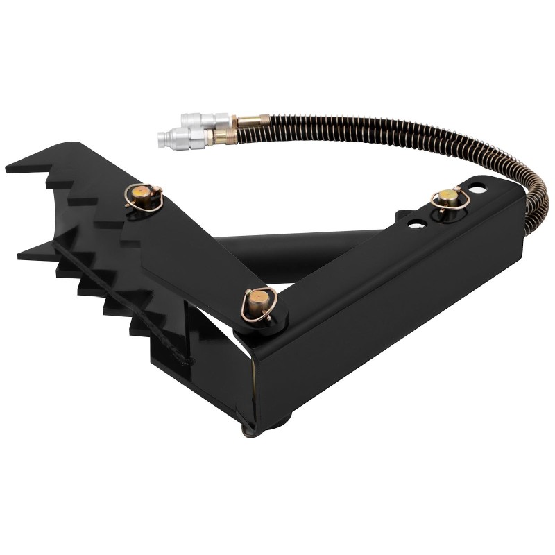 Hydraulinen kaivinkoneen peukalo teräs 18 tuuman hammastettu levy 12,7 mm pulttikiinnityksellä