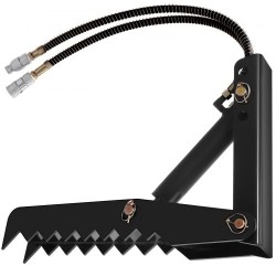 Kaivuripeukalo teräs 24 tuumaa puolituumainen hammastettu levy hydraulisylinterillä pultattava