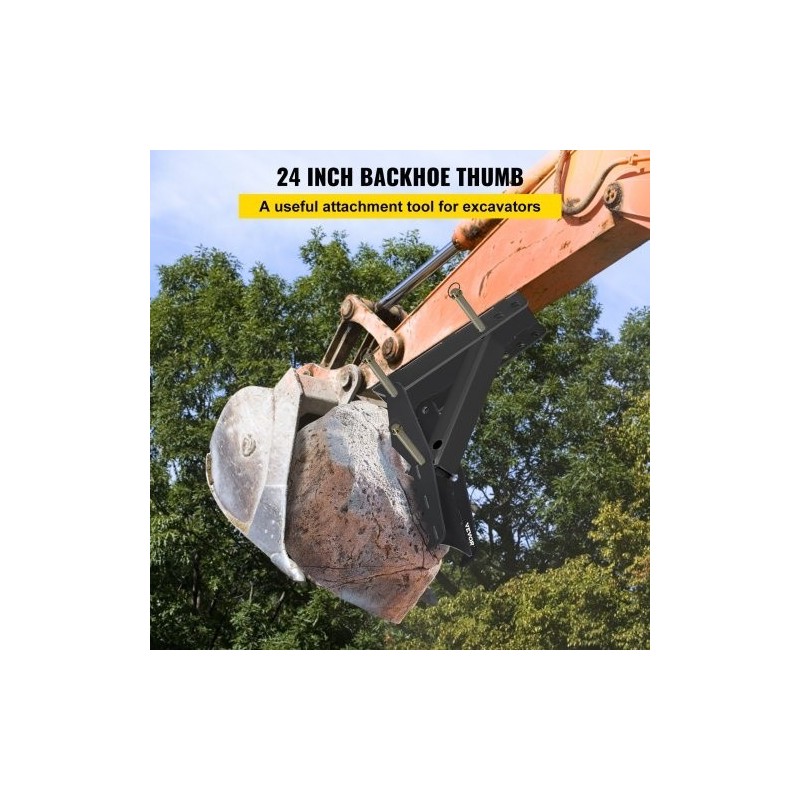 Kaivinkoneen tartuntapeukalo 24 tuumaa teräs puolituuman hammastuslevy pultattava