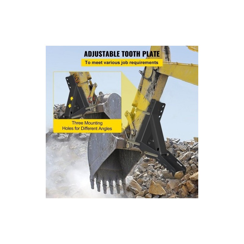 Kaivinkoneen tartuntapeukalo 24 tuumaa teräs puolituuman hammastuslevy pultattava