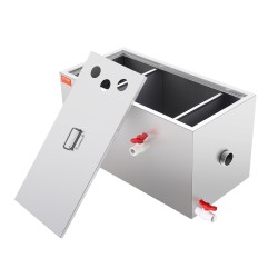 Rasvanerotin 201 ruostumaton teräs 11 3 kg kapasiteetti yläsisääntulo altaan alle keittiöihin