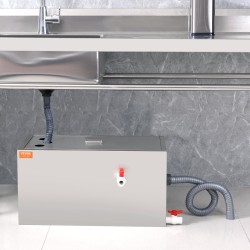 Rasvanerotin 201-ruostumaton teräs 11,3 kg kapasiteetti yläsisääntulo altaan alle keittiöihin