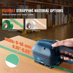 Automaattinen sähköinen vannekiristin PP- ja PET-vanteille 0,9–1,6 cm 2 akkua