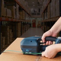 Automaattinen sähköinen vannekiristin PP- ja PET-vanteille 0,9–1,6 cm 2 akkua