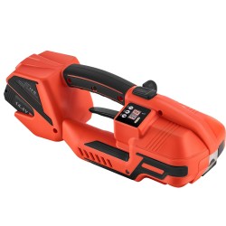 Sähkökäyttöinen vannekiristin PP ja PET vanteille 9 16 mm kaksi akkua digitaalinen näyttö