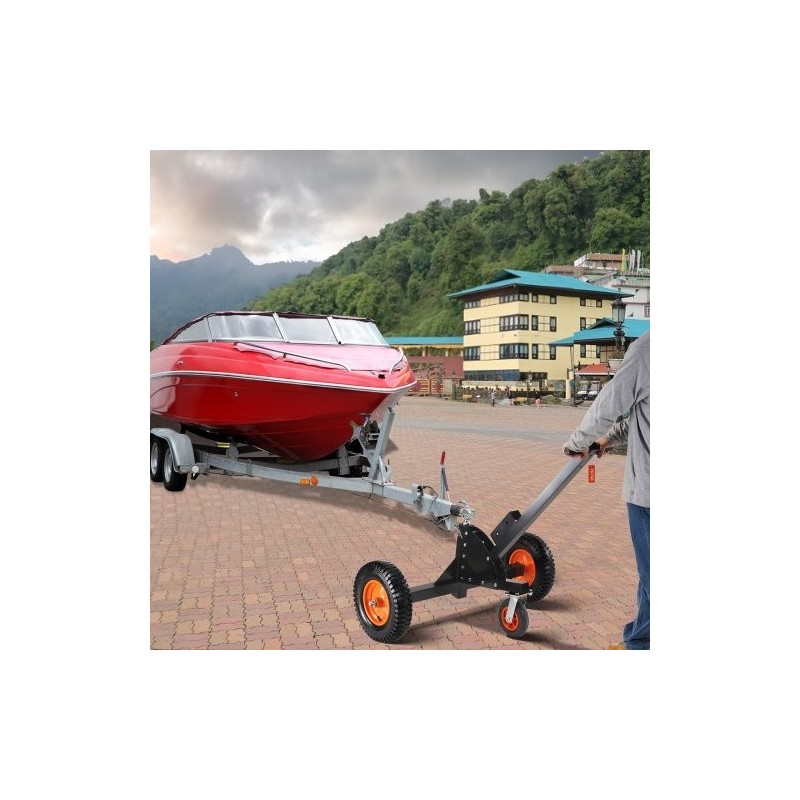 Perävaunun siirtäjä hiiliteräs 680 kg 60–90 cm kuula 16 tuuman renkailla