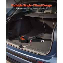 Perävaununsiirtäjä hiiliteräsrunko 136 kilogramman aisapaino kuulakorkeus 420 ja 560 millimetriä