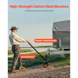 Perävaununsiirtäjä hiiliteräsrunko 136 kilogramman aisapaino kuulakorkeus 420 ja 560 millimetriä