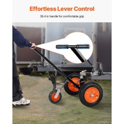 Peräkärryn siirtovaunu hiiliteräs 454 kg aisapaino 50,8 mm vetokuula 355,6 mm ilmakumit