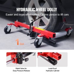 Pyöränostin 1500 paunaa hydraulinen poljinkäyttöinen 360 asteen kääntyvät pyörät autoille