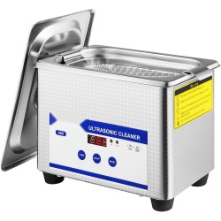 Ultraäänipesuri 0 8 l 304 ruostumaton teräsallas 40 kHz 24 W ajastin LED näytöllä