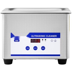 Ultraäänipesuri 0,8 l 304-ruostumaton teräsallas 40 kHz 24 W ajastin LED-näytöllä