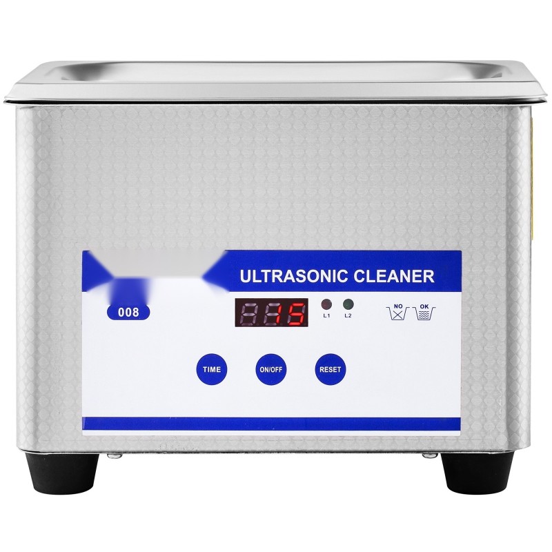 Ultraäänipesuri 0,8 l 304-ruostumaton teräsallas 40 kHz 24 W ajastin LED-näytöllä