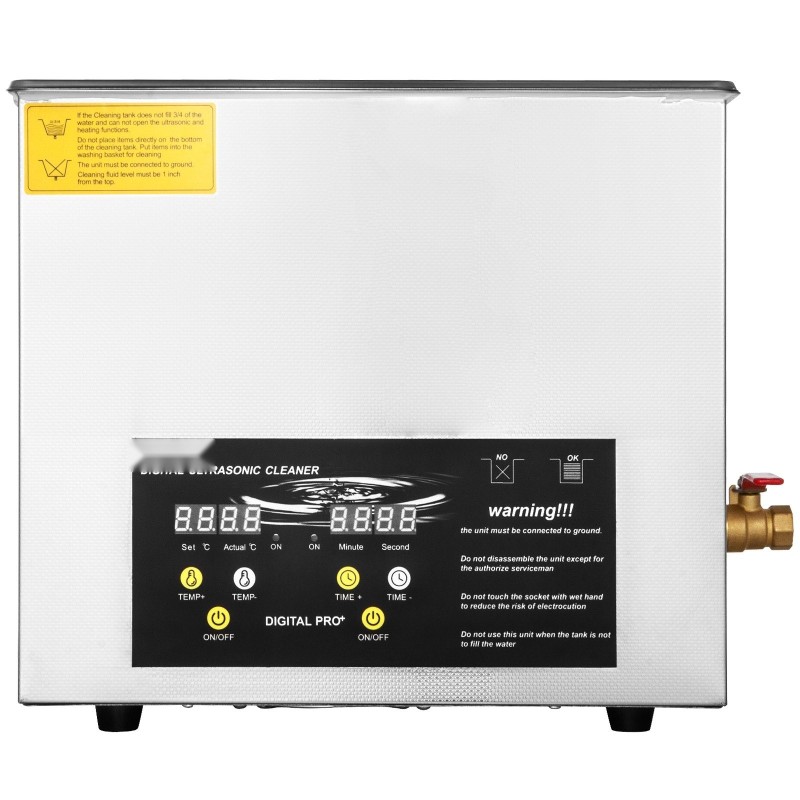 Ultraäänipesuri 10 L 304-ruostumaton terässäiliö 40 kHz 240W ultraääniteho 400W lämmitys