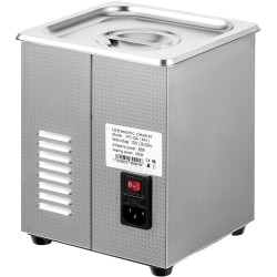 Ultraäänipesuri 2L 304 ruostumatonta terästä 40kHz 60W ultraääni 200W lämmitys