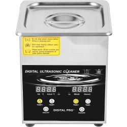 Ultraäänipesuri 2L 304-ruostumatonta terästä 40kHz 60W ultraääni 200W lämmitys