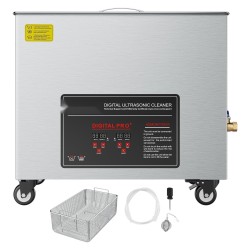 Ultraäänipesuri 50L ruostumatonta terästä 840W ultraääniteho 1500W lämmitys digitaalinen näyttö pyörillä