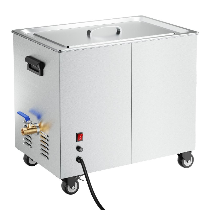 Ultraäänipesuri 50L ruostumatonta terästä 840W ultraääniteho 1500W lämmitys digitaalinen näyttö pyörillä