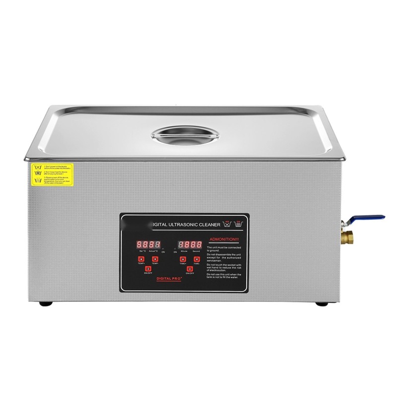 Ultraäänipesuri 22 l ruostumaton teräs säiliö 40 kHz lämmitys digitaalinen ajastin