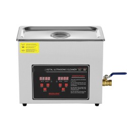 Ultraäänipesuri ruostumaton teräs 6L säiliö 40kHz digitaalinen ajastin lämmityksellä