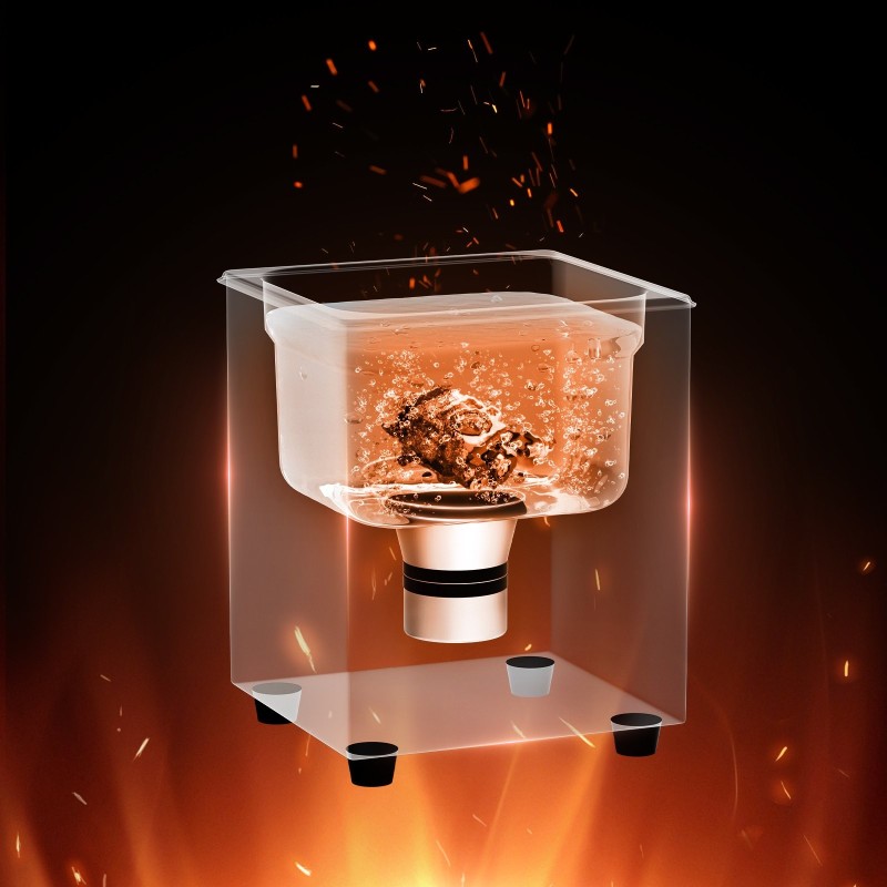 Ultraäänipuhdistin 1,3l 40kHz 50W ultraääni 50W lämmitys 304 ruostumaton teräs