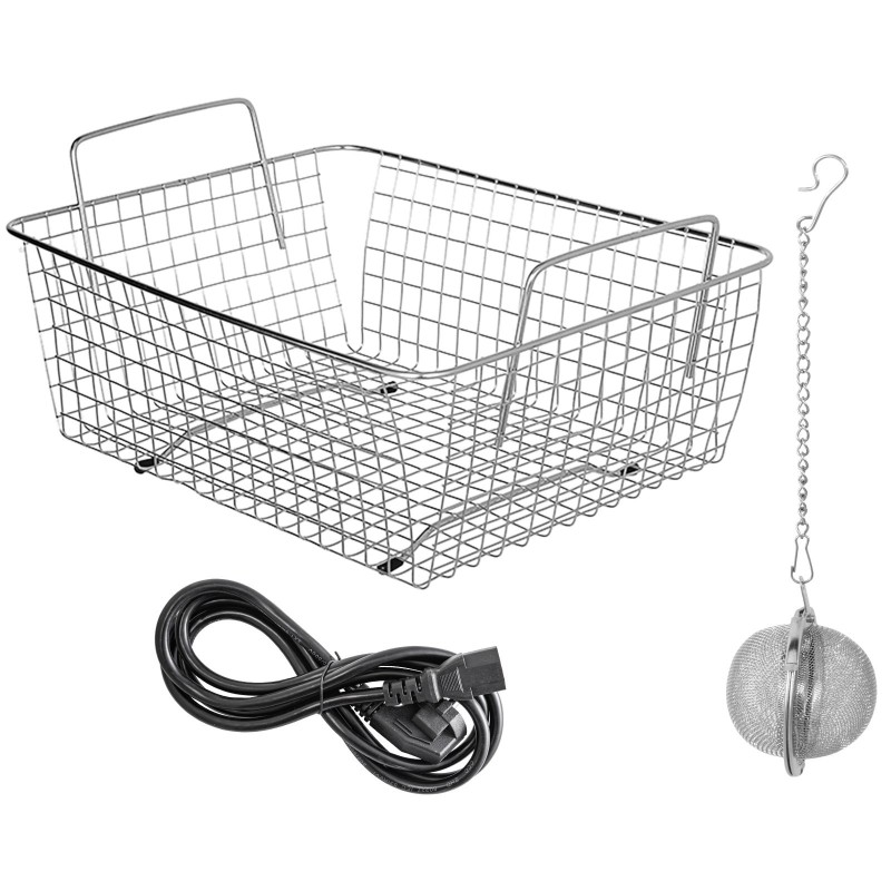 Ultraäänipesuri 3 l 304-ruostumaton teräs 40kHz nuppisäädettävä lämmitys ajastin