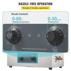 Ultraäänipesuri 30 l 40 kHz 304 ruostumatonta terästä lämmityksellä koruille ja silmälaseille