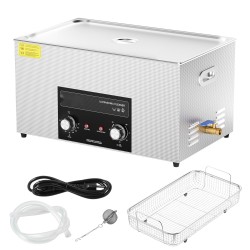 Ultraäänipesuri 22L 304-ruostumaton teräs säiliö 480W 40kHz 600W lämmitys