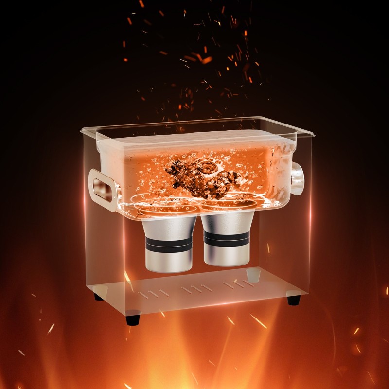 Ultraäänipesuri 3L 120W 40kHz ruostumattomasta teräksestä valmistetulla lämmittävällä säiliöllä ajastimella