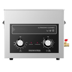 Ultraäänipesuri 10 l ruostumattomasta teräksestä lämmöllä ja ajastimella
