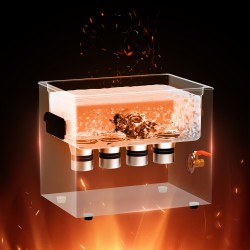 Ultraäänipesuri 10 l ruostumattomasta teräksestä lämmöllä ja ajastimella