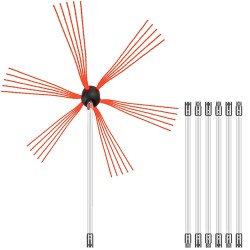Savupiipun puhdistussetti Nylonvarret 7 m 7 vartta porakonekäyttöön 4–12 tuumaa