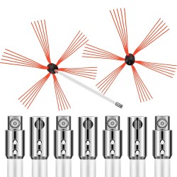 Savupiipun puhdistussarja nylon 8 m harjapituus 30 mm puhdistusalue 4–12 tuumaa
