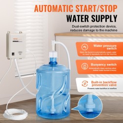 Pullovesipumppujärjestelmä juomavedelle PA66-muovi 3,8 l/min 2,8–4,1 bar 609,6 cm PE-putki