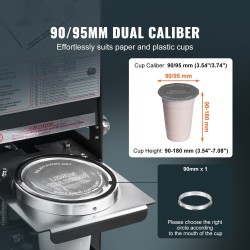 Automaattinen kuppisulkija 90 ja 95 mm kupeille 500–650 kuppia tunnissa