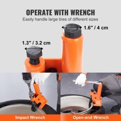 Renkaan reunanmurtaja 45-lämpökäsitelty teräs 38–42 tuuman renkaisiin kumipehmuste