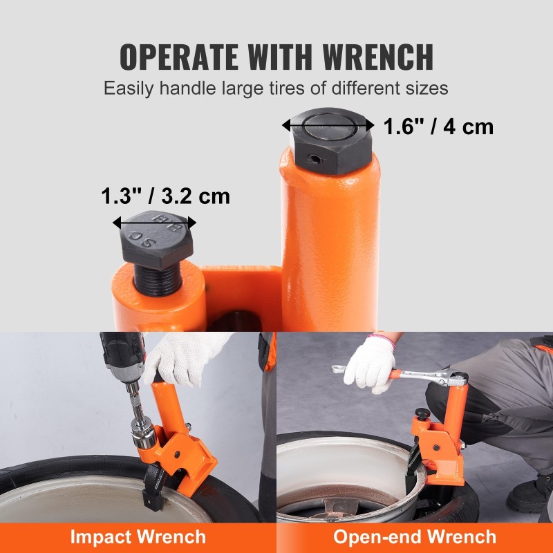 Renkaan reunanmurtaja 45-lämpökäsitelty teräs 38–42 tuuman renkaisiin kumipehmuste