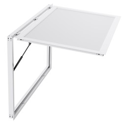 Palveluluukku alumiiniseosrunko 152 92 cm markiisiovella sadevedenkestävä ruoka autoon