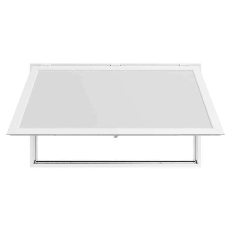 Palveluluukku alumiiniseosrunko 152×92 cm markiisiovella sadevedenkestävä ruoka-autoon