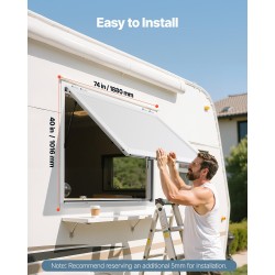 Myyntiluukku alumiiniseosrunko 188x102 cm ruokarekkoihin markiisiovella hydraulitukilla sadevesitiivis