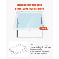 Palveluikkuna alumiiniseos 92x92 cm ruokarekkoihin markiisiovella hydraulisauvoilla sateenkestävä rakenne