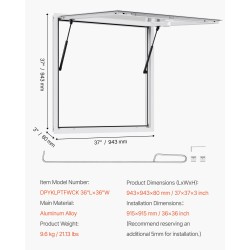 Palveluikkuna alumiiniseos 92x92 cm ruokarekkoihin markiisiovella hydraulisauvoilla sateenkestävä rakenne