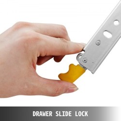 Raskaan käytön laatikkokiskosarja 28 tuuman kylmävalssattu teräs 500 paunaa täysulosveto pari